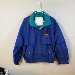 Vintage 1993 Gear For Sports Clarion San Diego Windbreaker Jacket Blue L